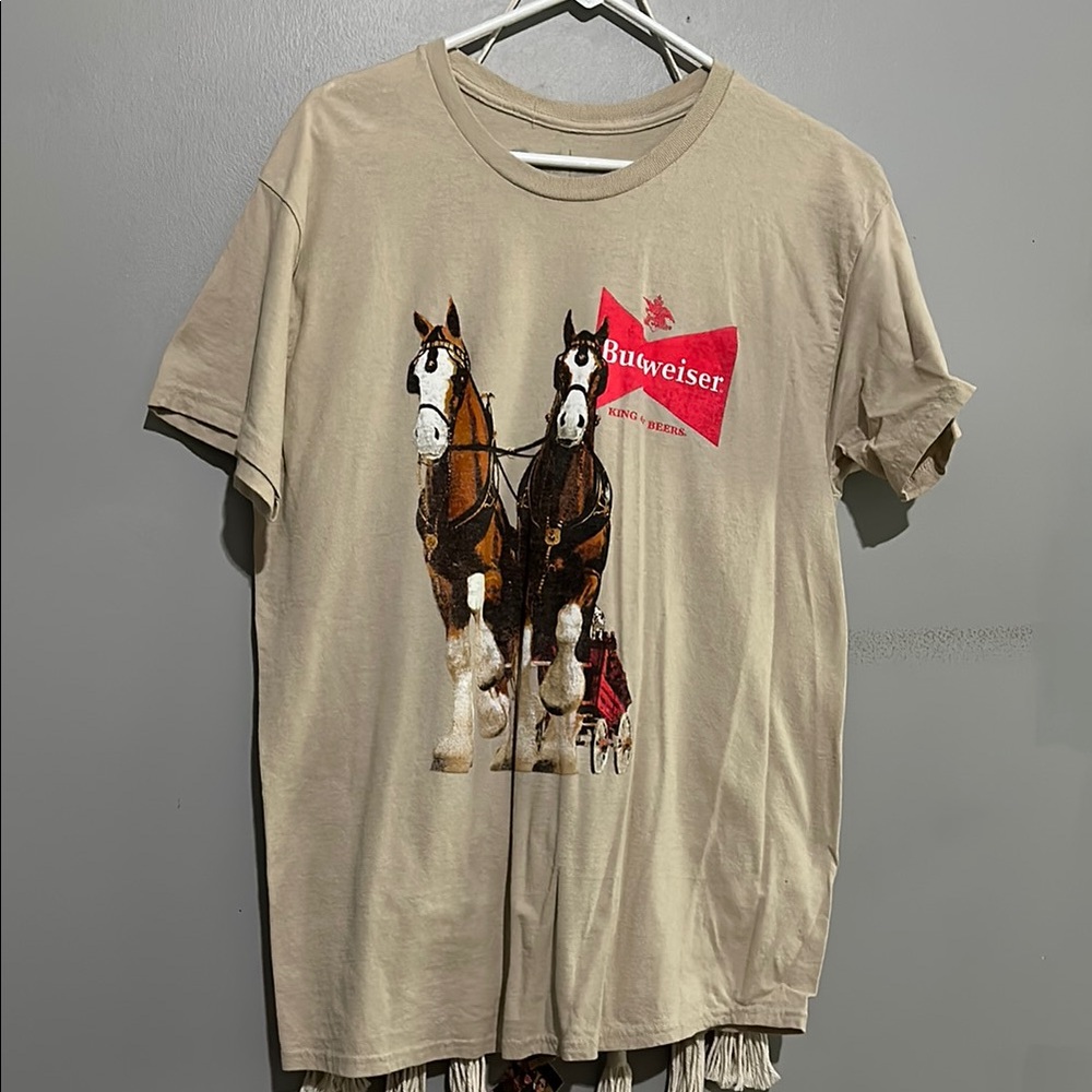 Budweiser Clydesdales Tan Short Sleeve Tee